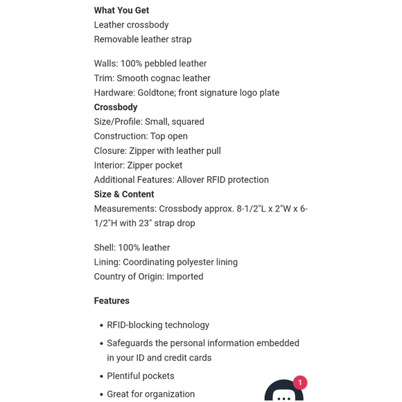 JOY & IMAN Alexandria Pebbled Leather Small Crossbody Bag Top Zipper Purse Taupe - Picture 4 of 12